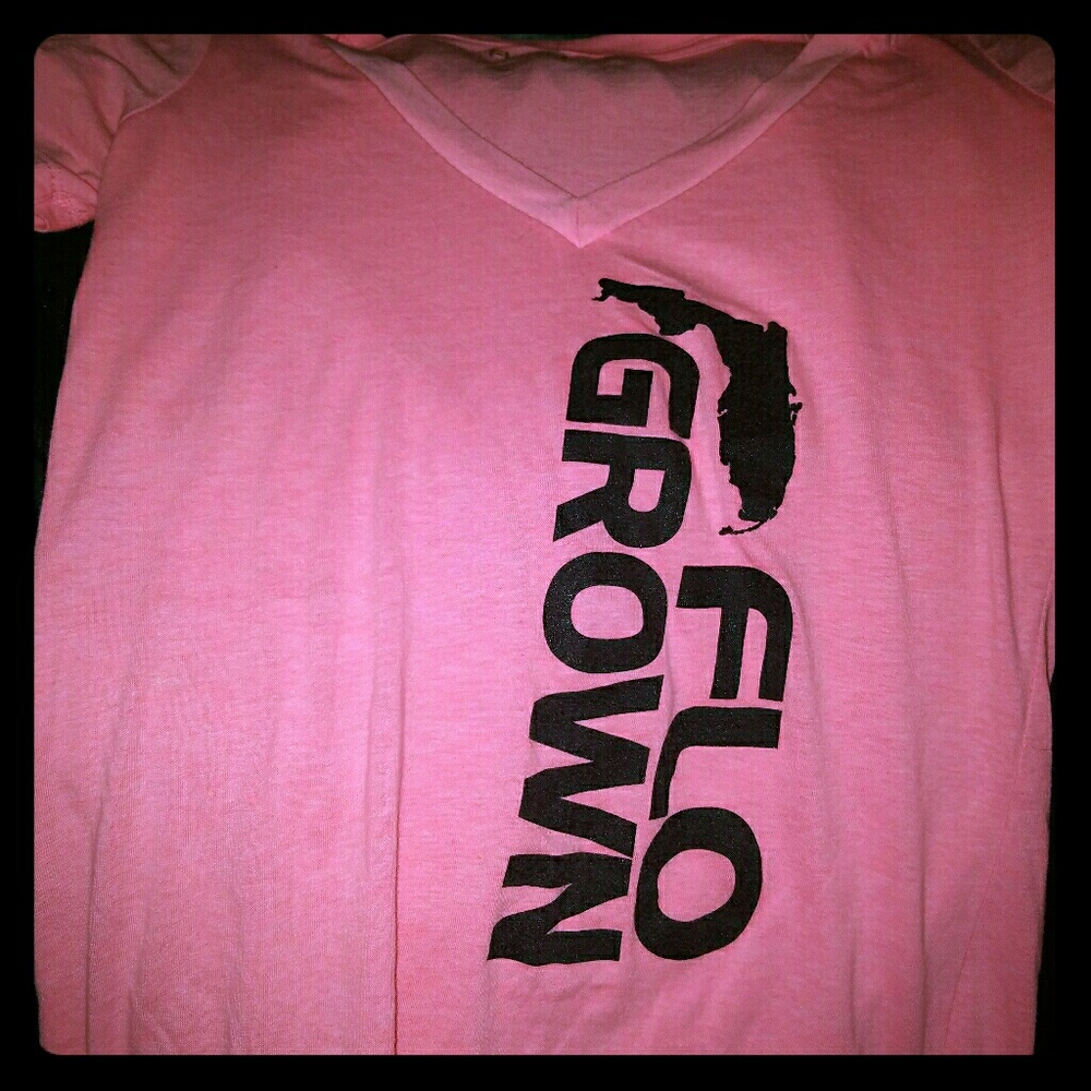 Flo grown shirt neon pink